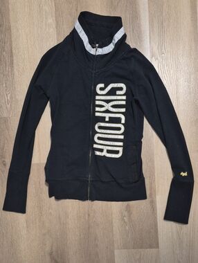 Black Zip-Up Joshua Perets Track Jacket